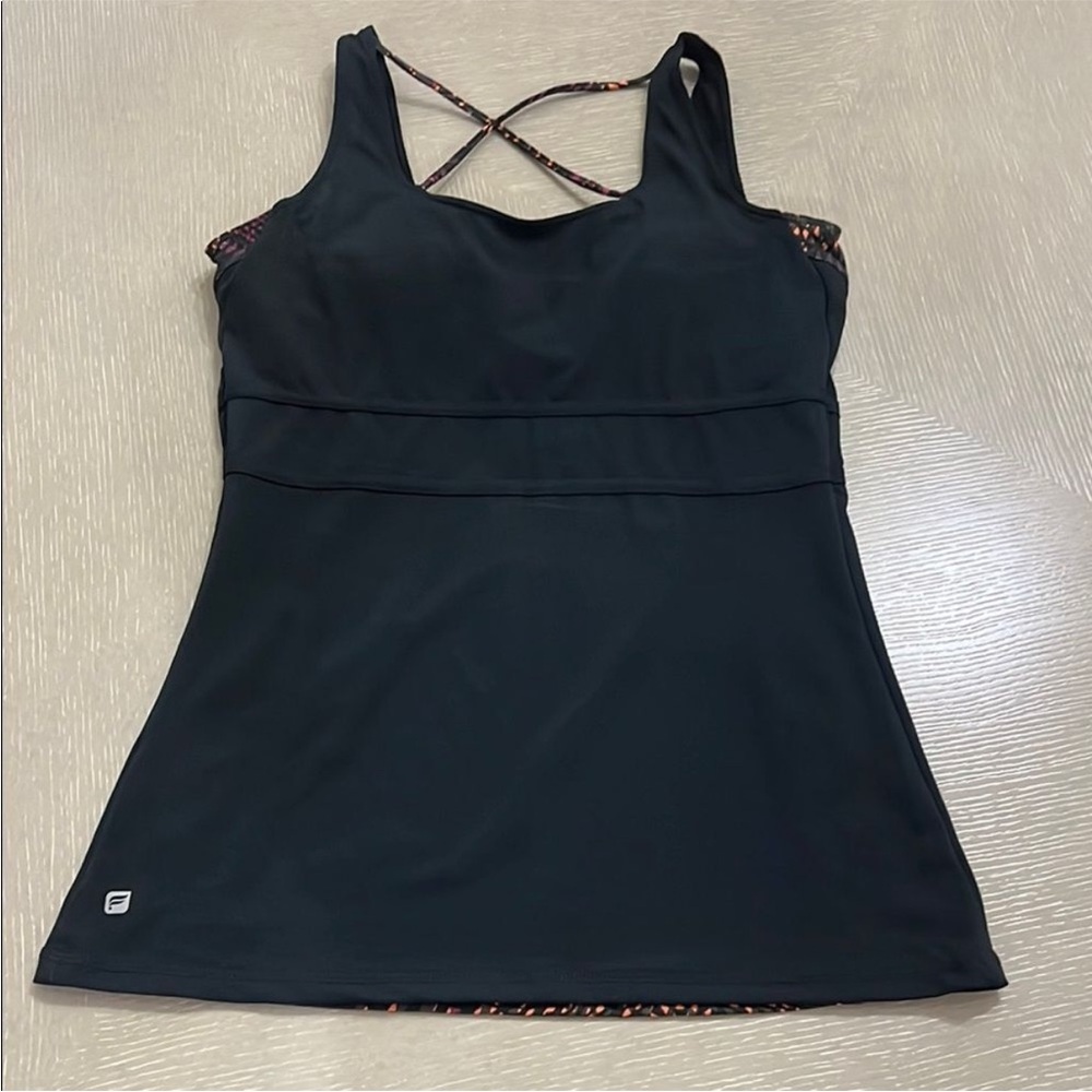 Athleta Vibrant Patterned Cross Back Tank Top - Picture 4 of 7